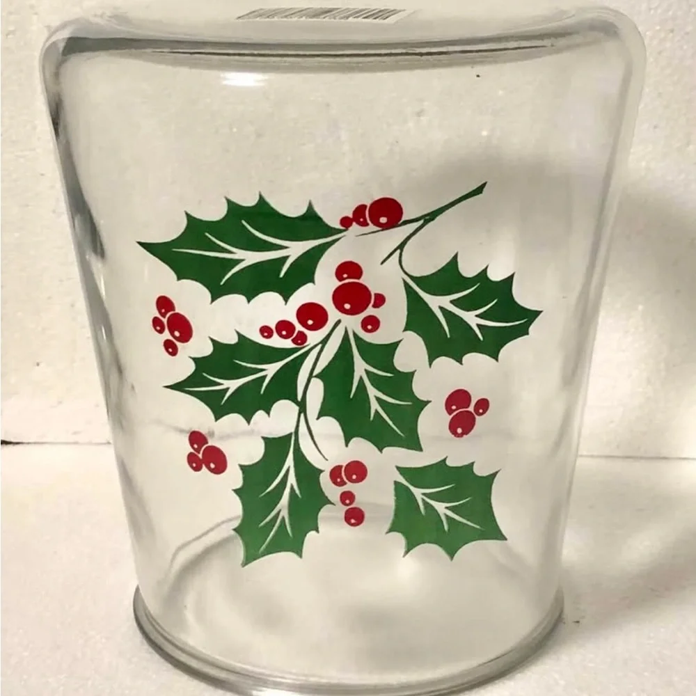 Big Clear GLASS Hurricane Jar Candle Holder Stand Vase 7.25”